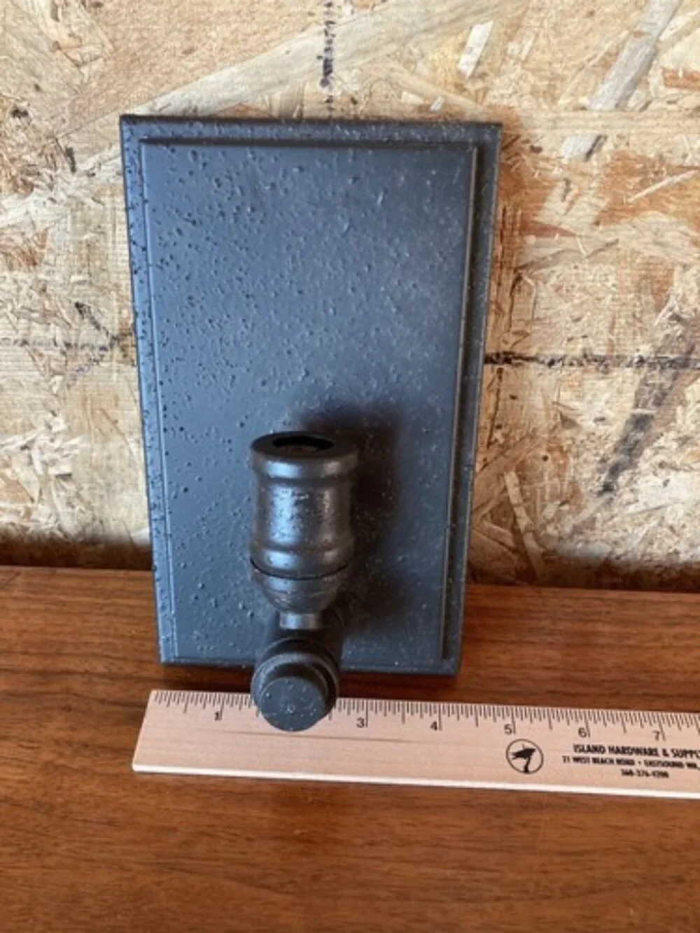 Allen + Roth Wharfside Wall Sconce WL-2076 Single Light Textured Bronze Rustic